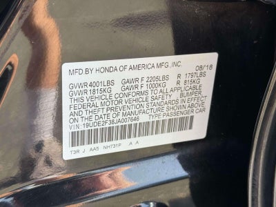 2018 Acura ILX AcuraWatch Plus Package