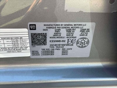 2025 Chevrolet Silverado 3500HD Crew Cab, Long Bed, High Country Dual Rear Wheel, 4WD