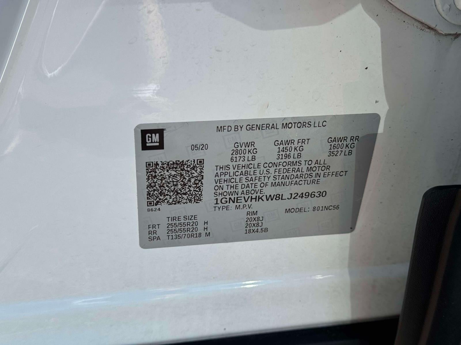 2020 Chevrolet Traverse AWD LT Leather