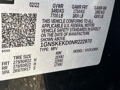 2022 Chevrolet Suburban 4WD RST