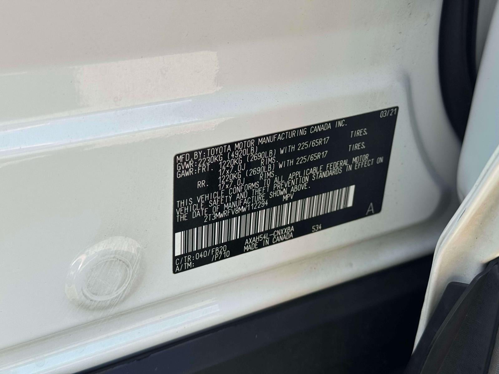 2021 Toyota RAV4 Hybrid LE