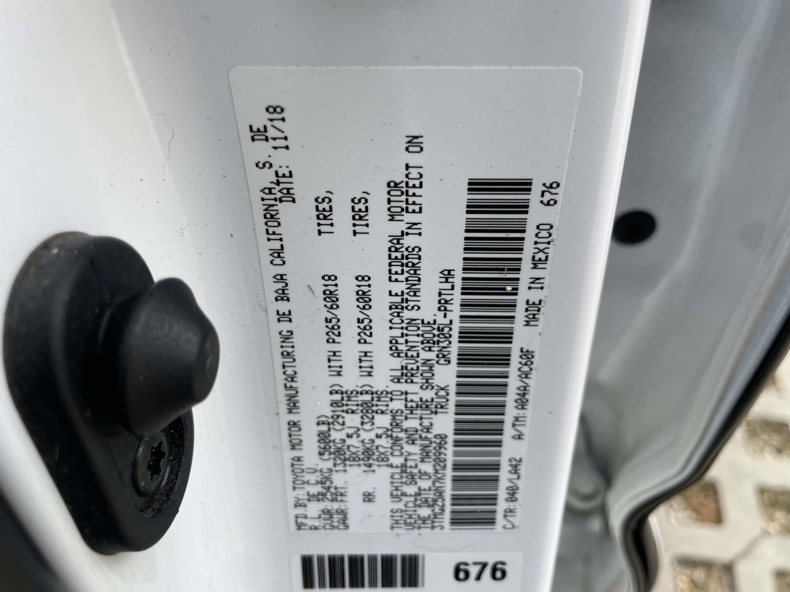 2019 Toyota Tacoma Limited