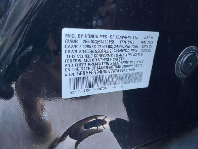 2016 Honda Pilot Touring