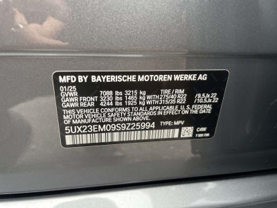 2025 BMW X7 xDrive40i