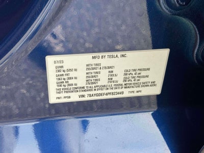 2023 Tesla Model Y Performance Dual Motor All-Wheel Drive