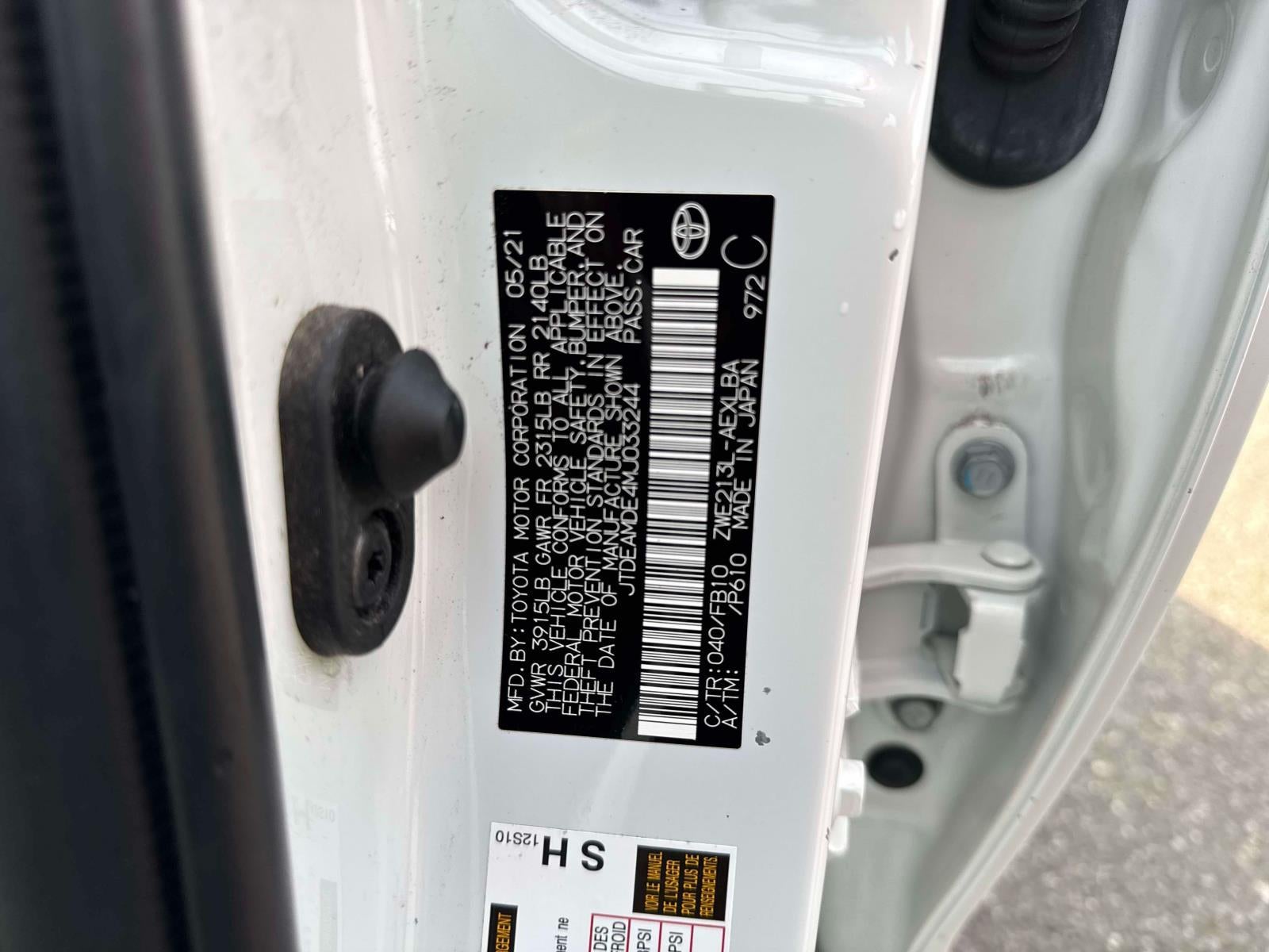 2021 Toyota Corolla Hybrid LE