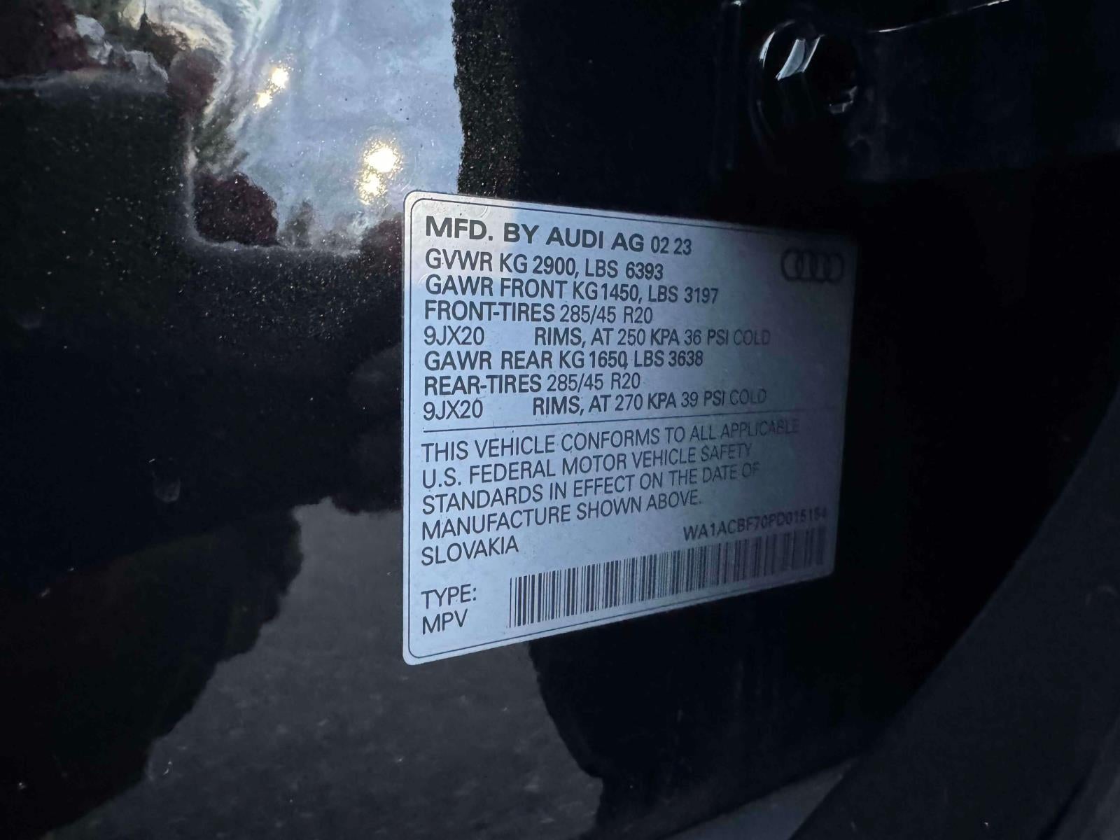 2023 Audi Q7 Premium 45 TFSI quattro Tiptronic