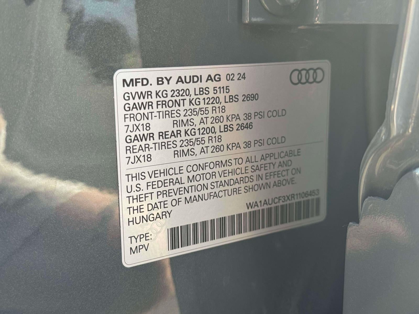 2024 Audi Q3 Premium 40 TFSI quattro Tiptronic