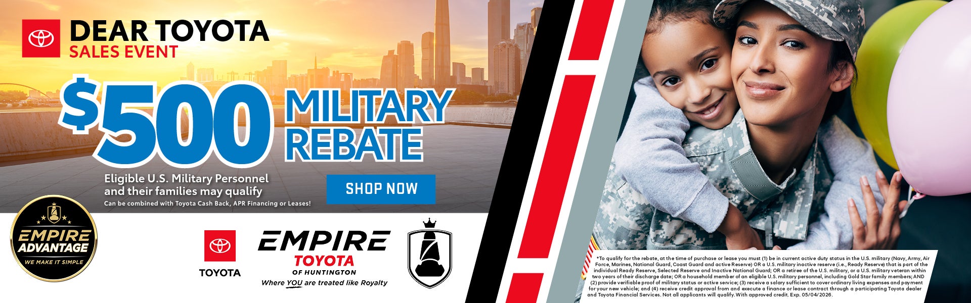 $500 Military Rebate