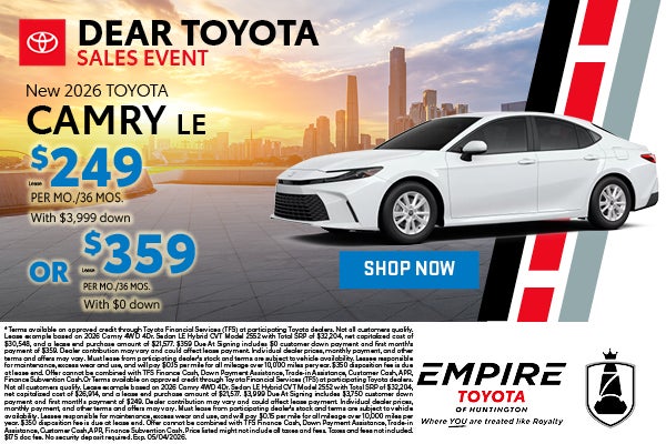 New 2026 Toyota Camry LE