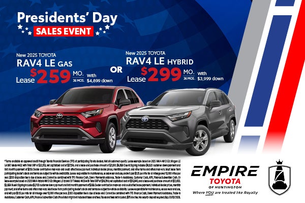New 2025 Toyota RAV4 LE Gas OR New 2025 Toyota RAV4 LE Hybrid