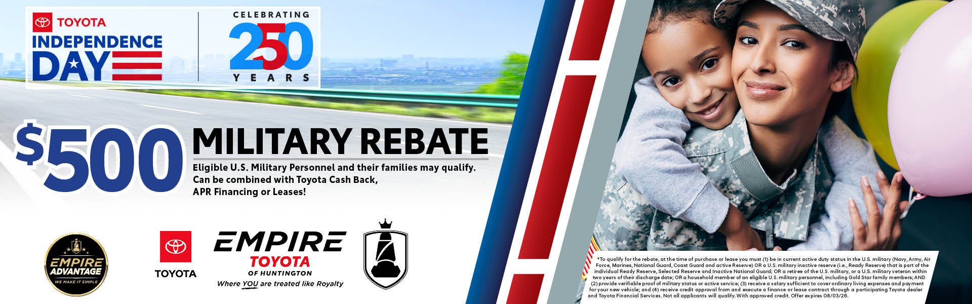 $500 Military Rebate