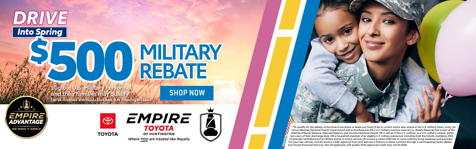 $500 Military Rebate