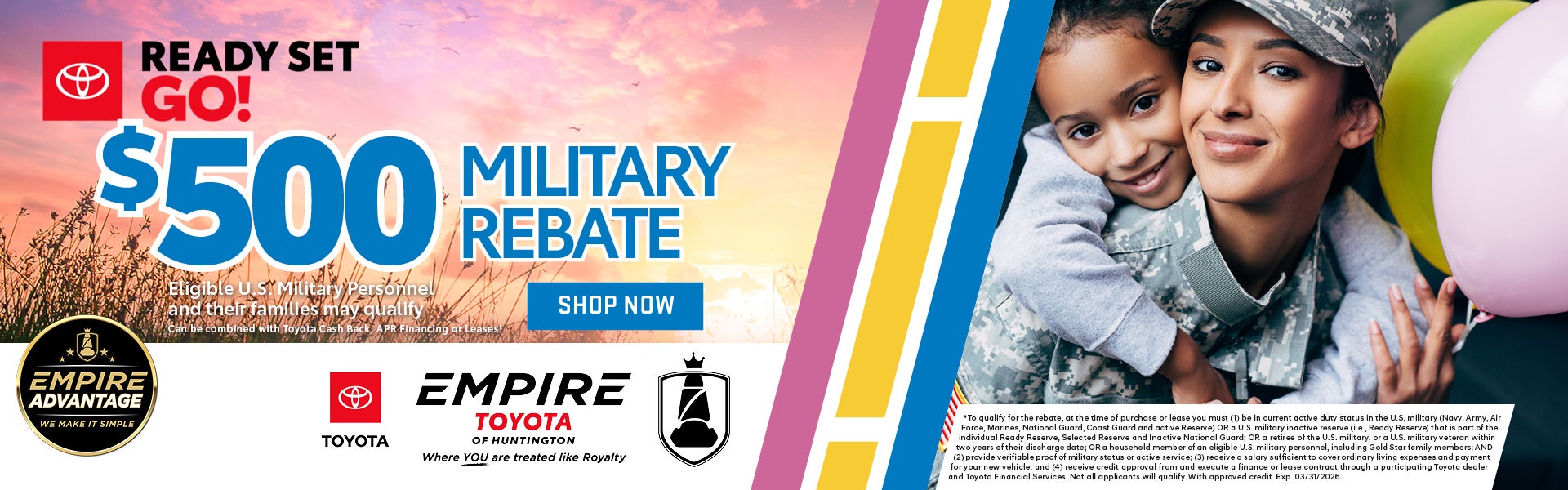 $500 Military Rebate