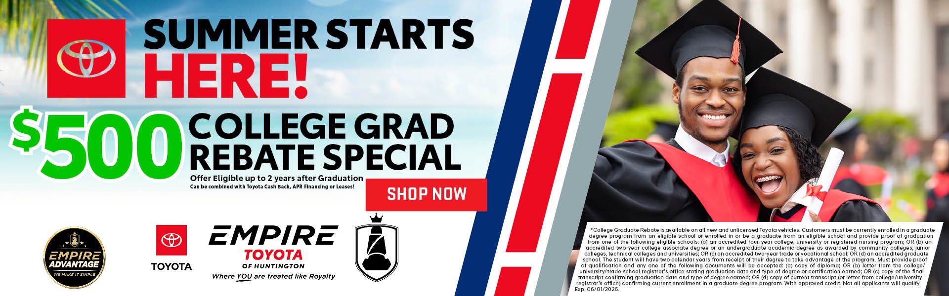 $500 College Grad Rebate