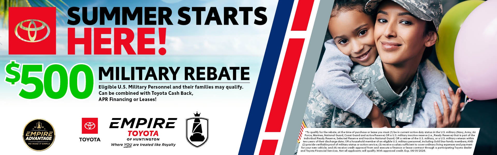 $500 Military Rebate