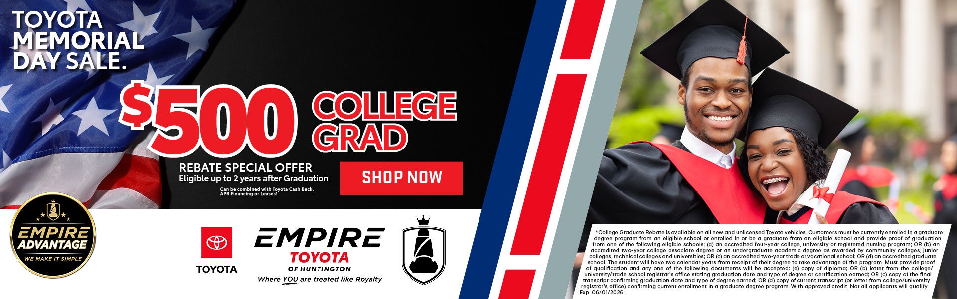 $500 College Grad Rebate